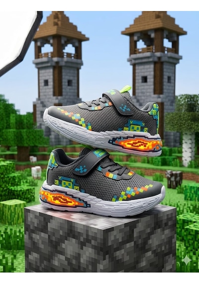 Mcdark Çocuk Spor Sararmaz Eva Taban Craft Sneaker-füme