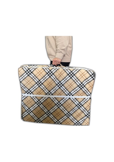 Katlanır Yer Yatağı Ve Tek Kişilik Sünger Katlanır Minder Yatak 70x180 Cm 6 Cm-kahverengi Ekose