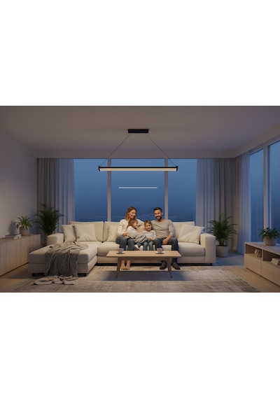 Mira Bronz Lineer Led Sarkıt Avize Kumandalı Dim Edilebilir Aşağı Işık Beyaz Işık