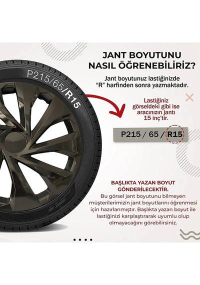 Honda 14 Inç Jant Kapağı Siyah 4 Adet 4810syhhonda