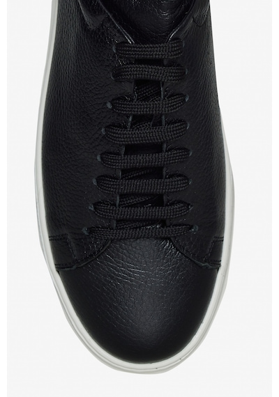 AC&Co / Altınyıldız Classics Erkek Sıyah %100 Deri Rahat Taban Esnek Sneaker Ayakkabı Siyah