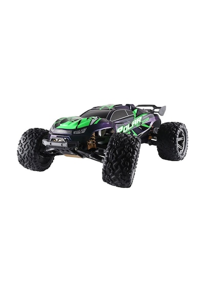 Elektrikli Rc 1:8 Ölçek Servo Motor Süspansiyonlu Arazi Aracı Spor Araç 85 Km Hız Rc Araç - Yeşil