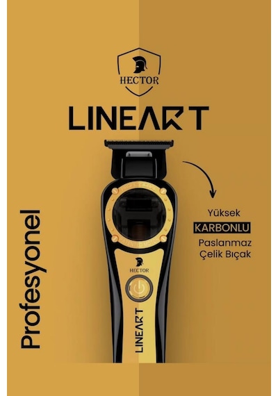 Hector Linear T Saç Sakal Sıfırlama Ve Çizim Makinesi 11.200 Rpm Gold-siyah 3 Saat
