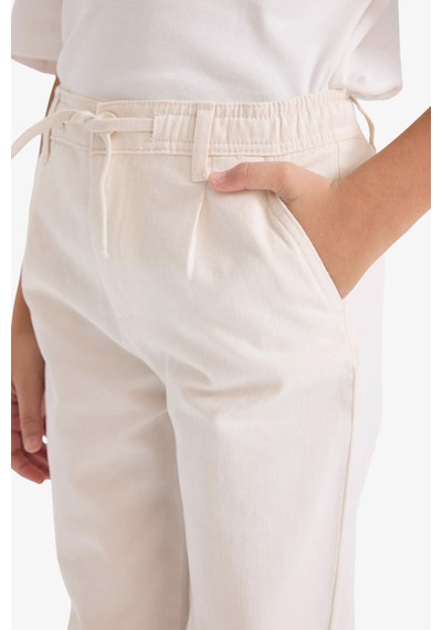 Defacto Gabardin Pantolon Erkek Çocuk G6740a826sper105 Ekru-er105