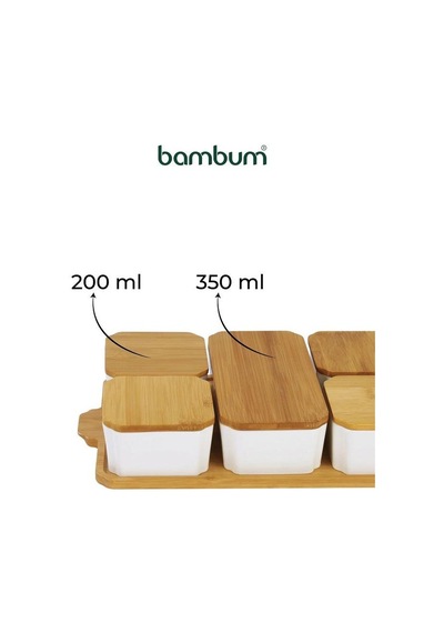 Bambum Zen 11 Parça Kahvaltılık Plus Beyaz
