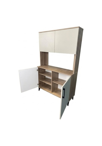 Kobos Kahve Köşesi Çok Amaçlı Mutfak Dolabı 120cm Sp02349 Bej