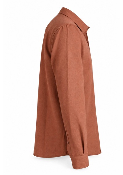 Trender Keten Camel Erkek Gömlek 27kmt8000011