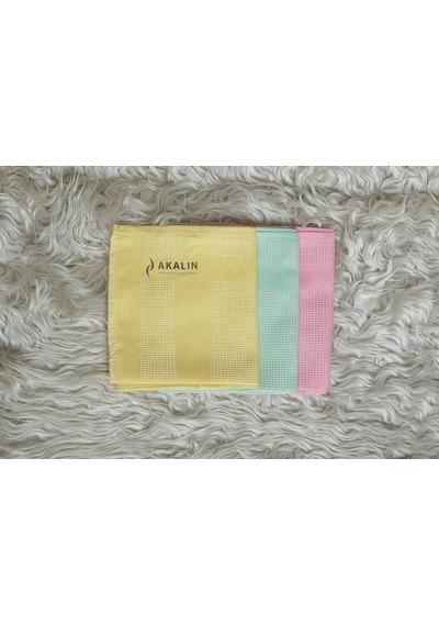 Akalın Orijinal 3'lü Profesyonel Mikrofiber Temizlik Bezi - Ithal Ürün - Tek Dokunuş Pembe-sarı-yeşil Diğer