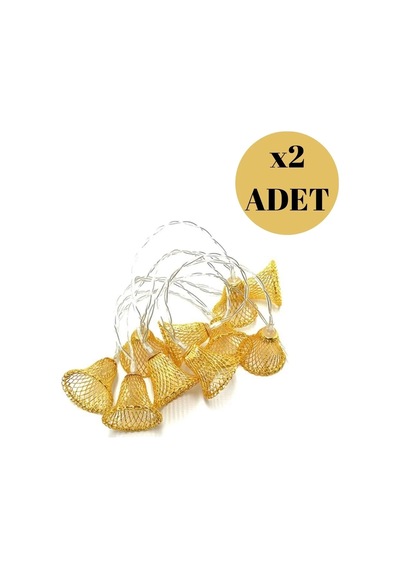 Parti Ve Özel Gün Dekorasyonu Çan Şeklinde Metal Şerit Led Işık Belirtilmemis