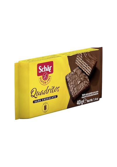 Schar Quadritos Glutensiz Çikolata Kaplamalı Gofret 10 x 40 G
