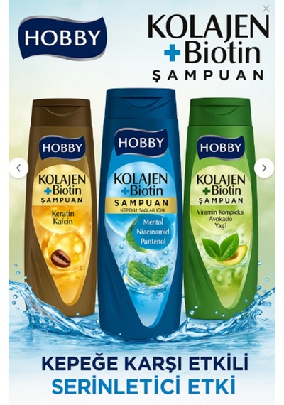 Hobby Kolajen & Biotin Şampuan 3 x 480 ML