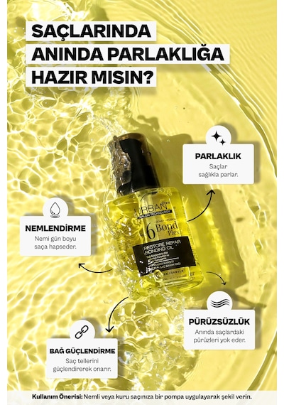 Bond Plex Saç Bakım Yağı & Sea Salt Deniz Tuzu Saç Spreyi 2'li Set-vegan