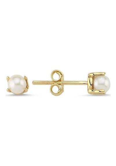 3,5 Mm Doğal İncili Küpe Sarı Sarı