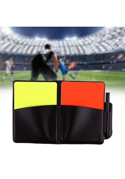 Suntek Futbol Hakem Kartları, Kırmızı Kart Sarı Kart, Pvc Ve Cep Kitaplı