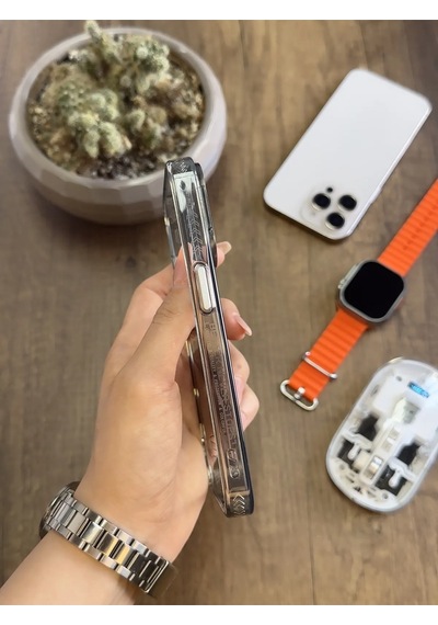Apple iPhone 15 Pro Magsafe Uyumlu Silikon Kılıf Soocase661 Siyah