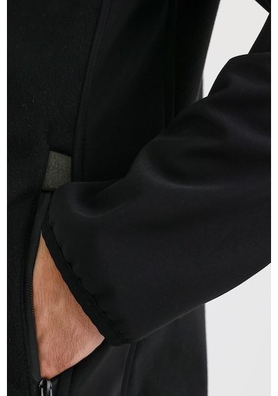 Alexandergardi Alexandergardı Dik Yaka Fermuarlı Astarsız İçi Polar Su İtici Softshell Kumaş Mont E24-mnt-02 001