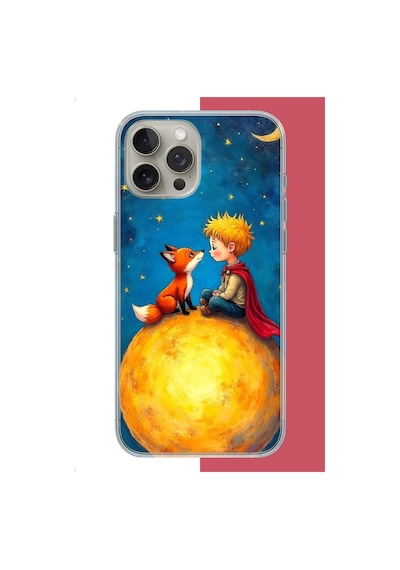 İphone 15 Pro Uyumlu Küçük Prens5 Uv Baskılı Silikon Kılıf Renkli