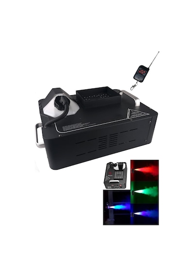 Quenlite Volcano-2500 2500 W LED Işıklı ve Uzaktan Kumandalı DMX Sis Makinesi