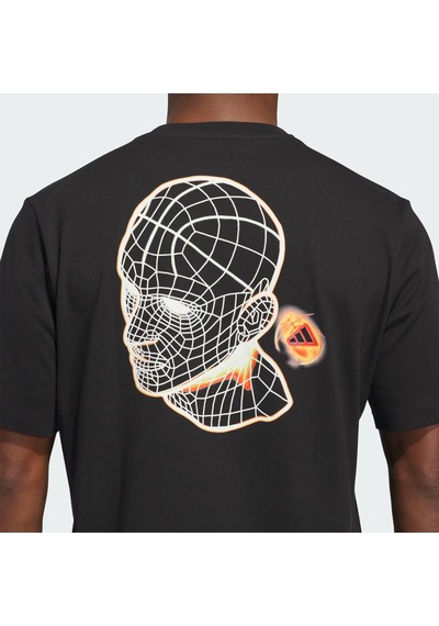 Black Adidas Erkek Basketbol T-shirt Sum Photo T Jı7121 Siyah