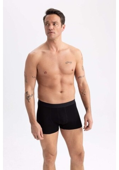 Defacto Regular Fit 3lü Boxer N4277az23spbk27 Siyah