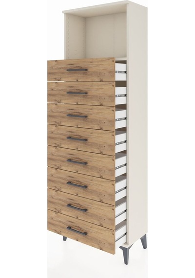 Arges Dolap Tek Raflı 8 Çekmeceli 60x30x182 Aytaşı-çam Aytaşı Arges Dolap Tek Raflı 8 Çekmeceli 60x30x182 Aytaşı-çam Aytaşı