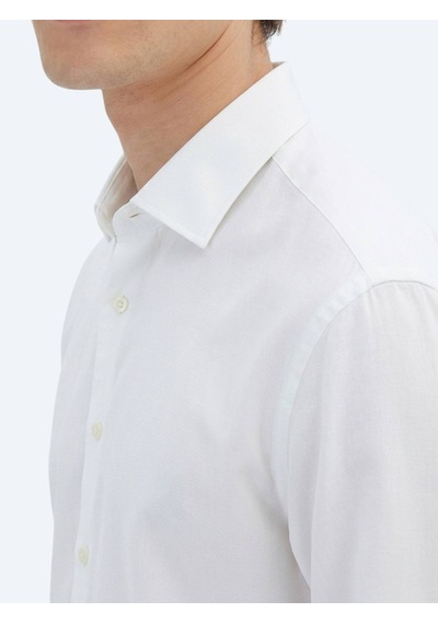 Kip Beyaz Slim Fit Uzun Dokuma Klasik %100 Pamuk Gömlek Kip Beyaz Slim Fit Uzun Dokuma Klasik %100 Pamuk Gömlek