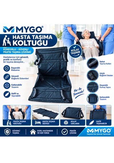 Yatan Hasta Taşıma Kaldırma Sedyesi , Hasta Taşıma Aparatı , Ultra Sağlam , Sıvı Geçirmez , Hasta Taşıma Sedyesi , Siyah