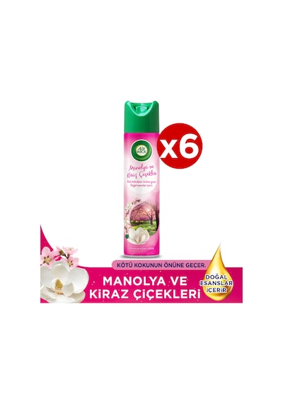 Airwick Aerosol 300 Ml. Manolya Ve Kiraz Çiçekleri 6'lı Kiraz Çiçeği