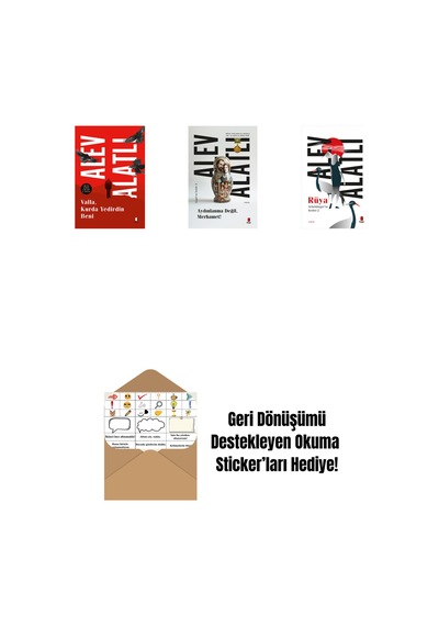 Valla Kurda Yedirdin Beni + Aydınlanma Değil Merhamet + Schrödinger İn Kedisi 2 - Rüya + Okuma Sticker'ları