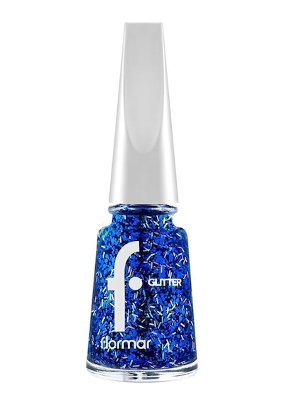 Flormar Glitter Yarı Transparan Parlak Bitişli Simli Oje GL07