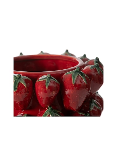 Mudo Home Strawberry Vazo 27x27x40cm Kırmızı