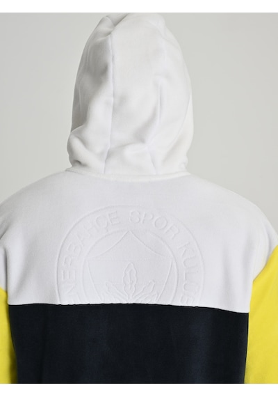 Fenerium Erkek Trıbun Üç Renkli Polar Sweat Lacıvert-beyaz-sarı