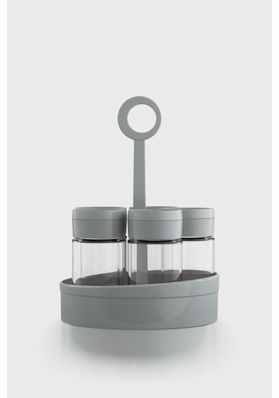 Renga Dorian 105 Ml 5'li Cam Baharatlık Seti 161006 Gri Gri