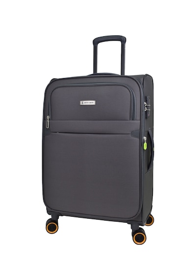 Pierre Cardin Ultra Light Hafif Lüx Kumaş 2'li Valiz Seti Büyük Boy - Kabin Boy Gri PC6000