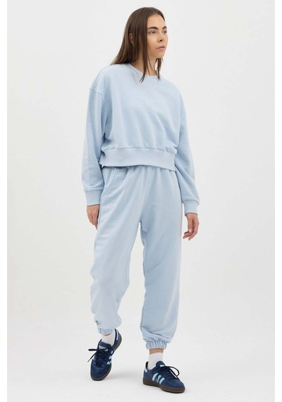 Buly Cozy Beli Lastikli Jogger Eşofman Altı Buz Mavisi