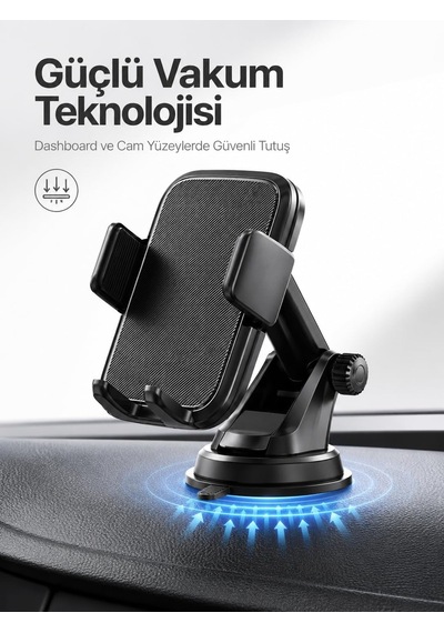 Araç Telefon Tutucu, Dashboard Ve Cam Uyumlu, Vakumlu 2 Mixed