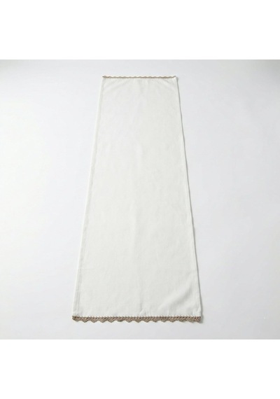 Canvas Runner El Yapımı Modern Dantel Detaylı, 40x140 Cm Masa Üstü Dekoratif Örtü Diğer