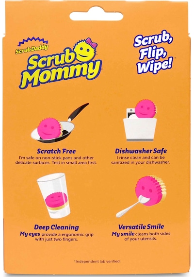 Scrub Mommy Çift Yüzeyli Bulaşık Süngeri Pembe
