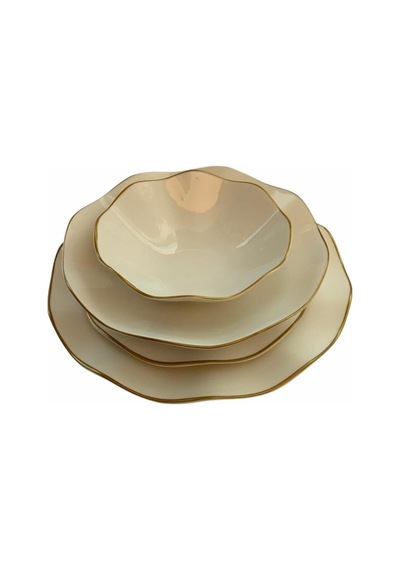 Güral Porselen Nesrin Nes24y430gd Gold 24 Parça 6 Kişilik Yemek Takımı - Outlet