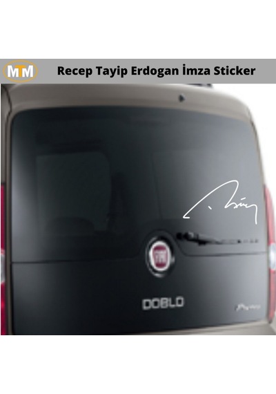 Recep Tayip Erdogan Imza Oto Sticker