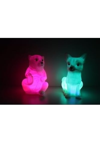Kutup Ayısı Ve Kar Tilkisi Rcb Renk Değiştiren Led Gece Lambası .