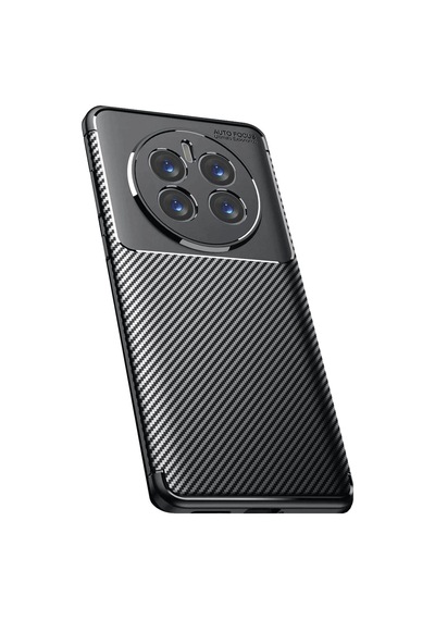 Ankaverse Realme 12 Pro Plus Kılıf Auto Focus Karbon Kapak - Siyah