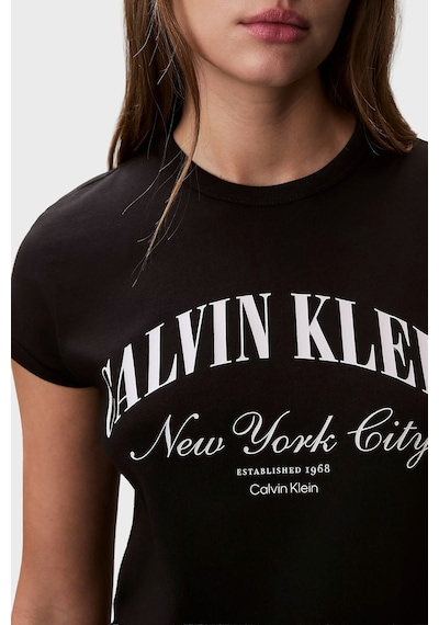 Calvin Klein Bayan T Shirt Lv047f815g Ub1 Siyah