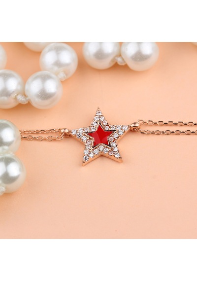 Glorria Gümüş Taşlı Yıldız Bileklik N11.13077