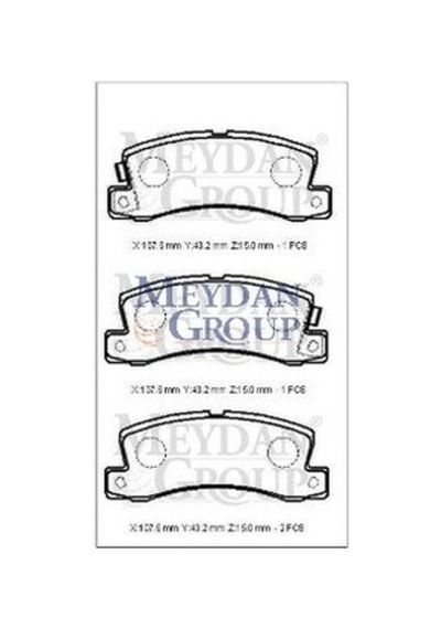 Toyota Avensis 98/00 Arka Fren Balatası 1,8/2,0 Di Sk 107,6x35x15 Daıwa