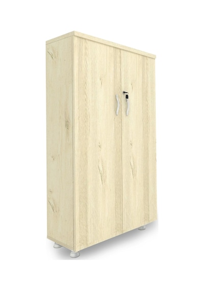 Modüler Dünyası Kapaklı Kitaplık Dosya Dolabı Meşe - 80X38X153 (307779823) Meşe
