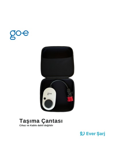 Go-E Charger Şarj Cihazı Ve Kablosu İçin Taşıma Çantası Siyah