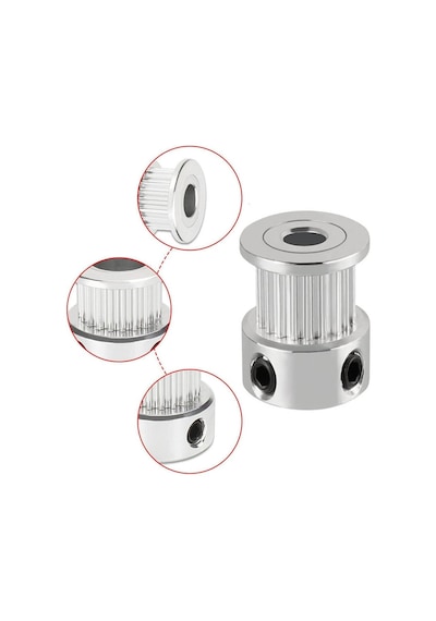 Koodmax Gt2 16x14 Diş 3mm Alüminyum Alaşım Dişli Senkron Zamanlama Kayışı Kasnağı