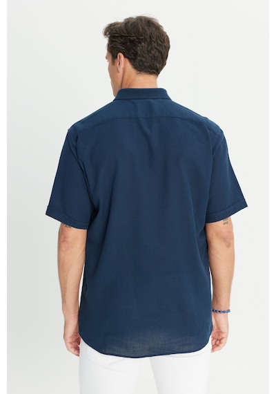 AC&Co / Altınyıldız Classics Erkek Lacı %100 Pamuk Comfort Fit Rahat Kesim Düğmeli Gömlek Yaka Armürlü Gömlek Lacı AC&Co / Altınyıldız Classics Erkek Lacı %100 Pamuk Comfort Fit Rahat Kesim Düğmeli Gömlek Yaka Armürlü Gömlek Lacı
