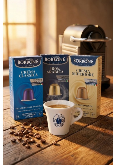 Caffe Borbone Classica Arabica Superiore 30'lu Nespresso Uyumlu Alüminyum Kapsül Kahve Deneme Seti 3x10